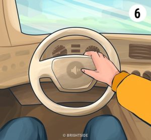 ulożenie rąk na kierownicy, kierownica, rysunek